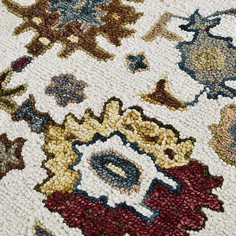 Kirklands Home Jackson Ivory Hand-Tufted Area Rug, 5x7 New