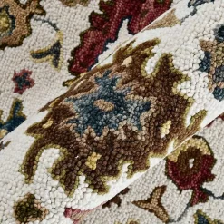 Kirklands Home Jackson Ivory Hand-Tufted Area Rug, 5x7 New