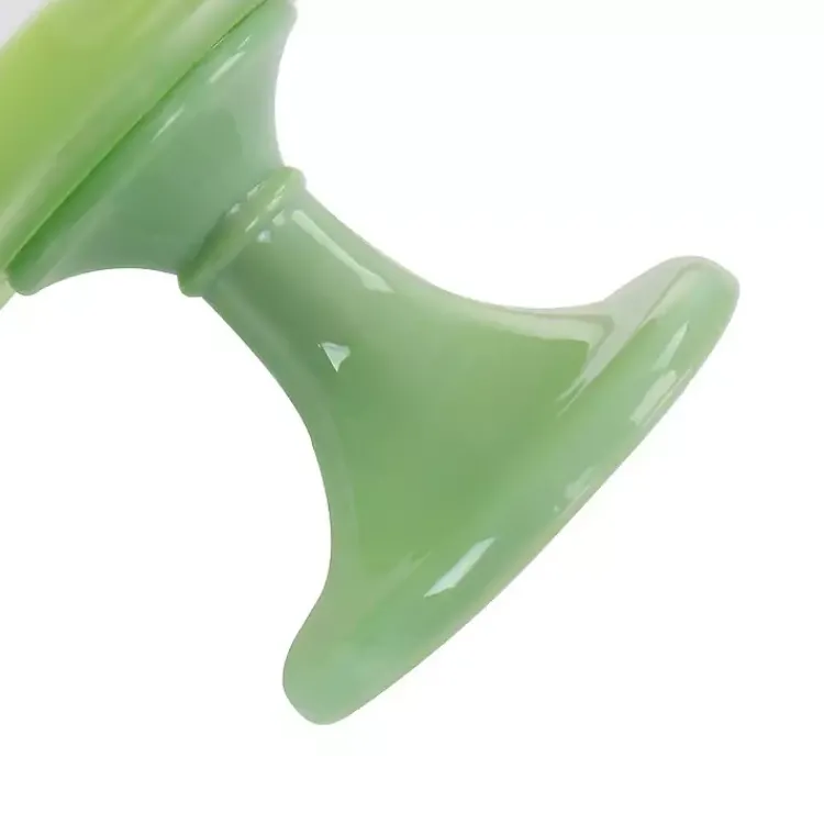 Kirklands Home Jadeite Glass Martha Stewart Scalloped Cake Stand Green Sale