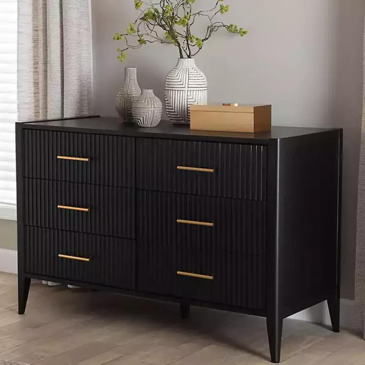 Kirklands Home James 6-Drawer Dresser Black Online