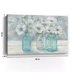 Kirklands Home Jar Bouquet Landscape Giclee Canvas Art Print Multi Outlet