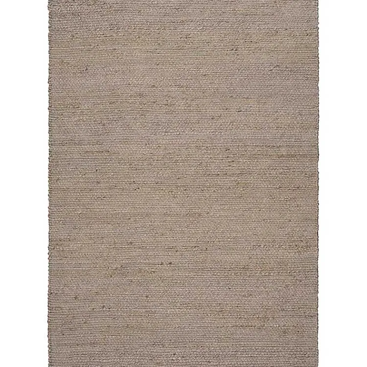 Kirklands Home Jaxon Natural Jute Area Rug, 8x10 Gray Outlet