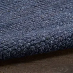 Kirklands Home Jaxon Navy Natural Jute Area Rug, 4x6 Blue Outlet