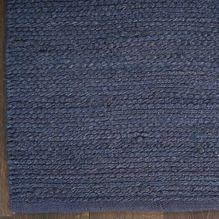 Kirklands Home Jaxon Navy Natural Jute Area Rug, 4x6 Blue Outlet