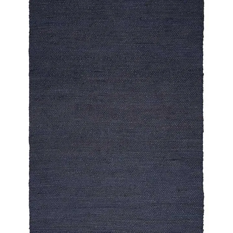 Kirklands Home Jaxon Navy Natural Jute Area Rug, 5x7 Blue New