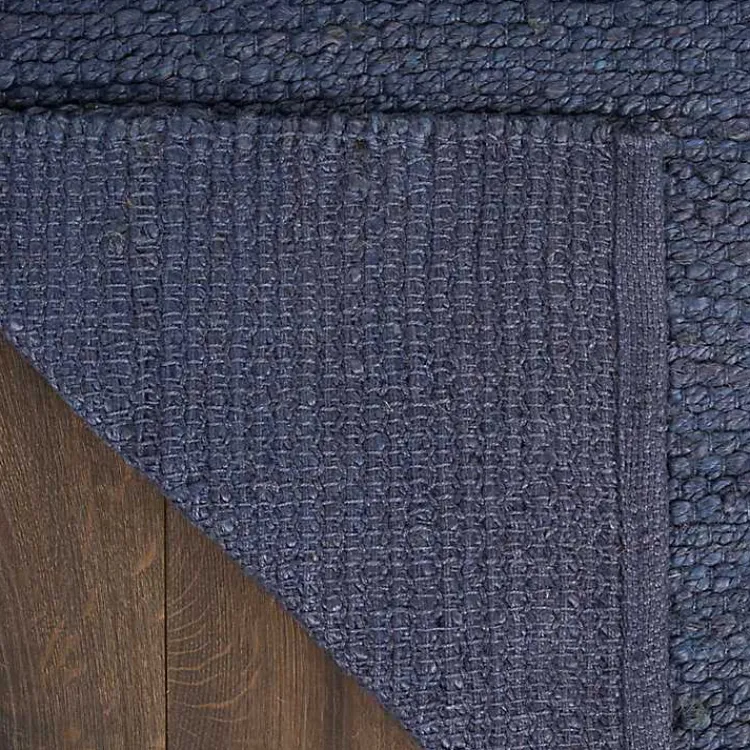 Kirklands Home Jaxon Navy Natural Jute Area Rug, 5x7 Blue New