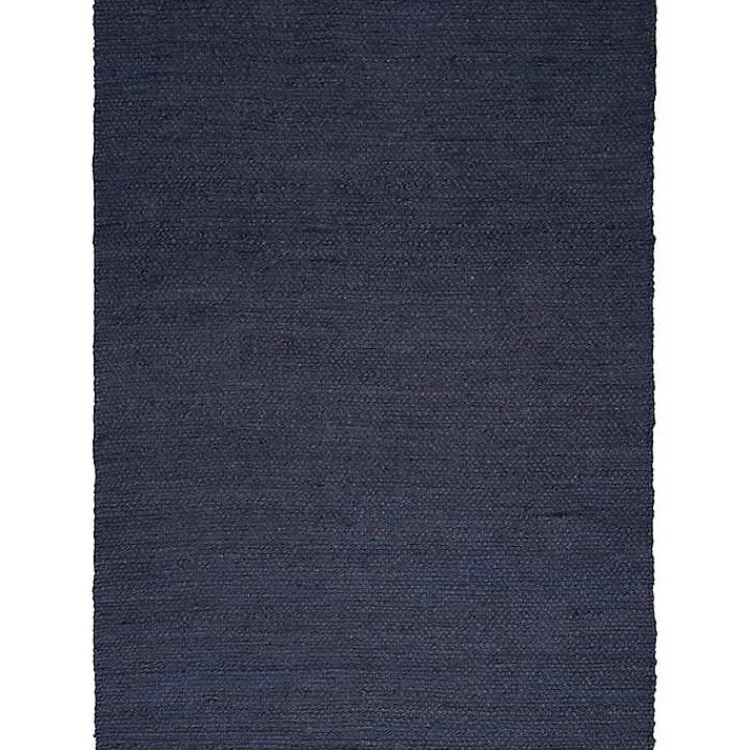 Kirklands Home Jaxon Navy Natural Jute Area Rug, 8x10 Blue Clearance