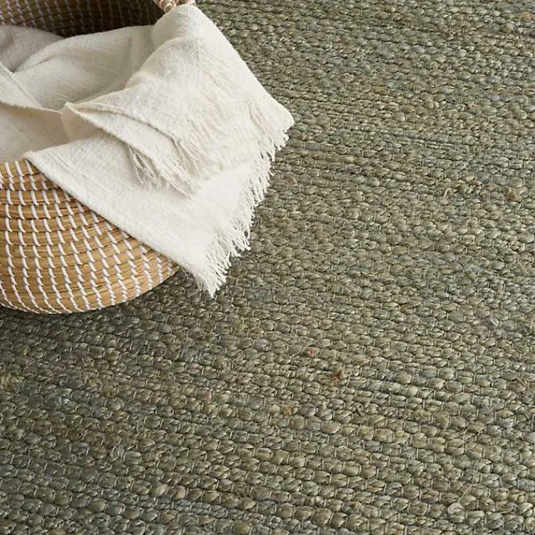 Kirklands Home Jaxon Sage Natural Jute Area Rug, 4x6 Green Hot