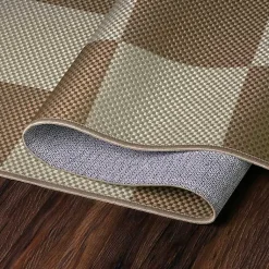 Kirklands Home Jaya Natural Checkered Washable Area Rug, 5x7 Hot