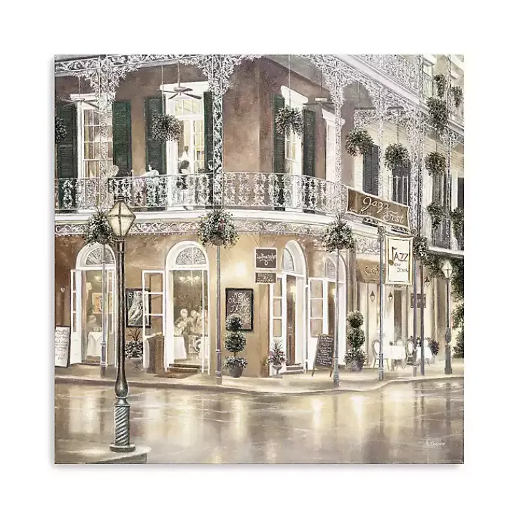 Mardi Gras Decorations>Kirklands Home Jazz Street I Canvas Art Print, 20x20 in.