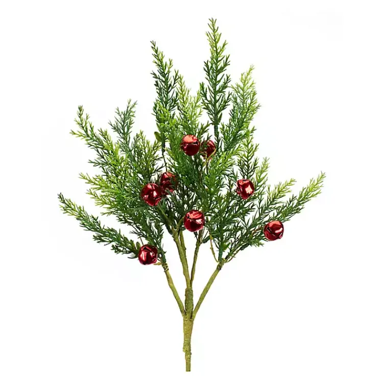 Christmas Tree Decorations>Kirklands Home Jingle Bells and Pine Tree Picks, Set of 6