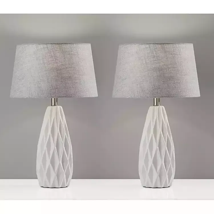 Kirklands Home Joan Table Lamps, Set of 2 Gray Hot