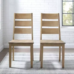 Kirklands Home Jolie Ladder Back 2-pc. Dining Chair Set Tan Discount