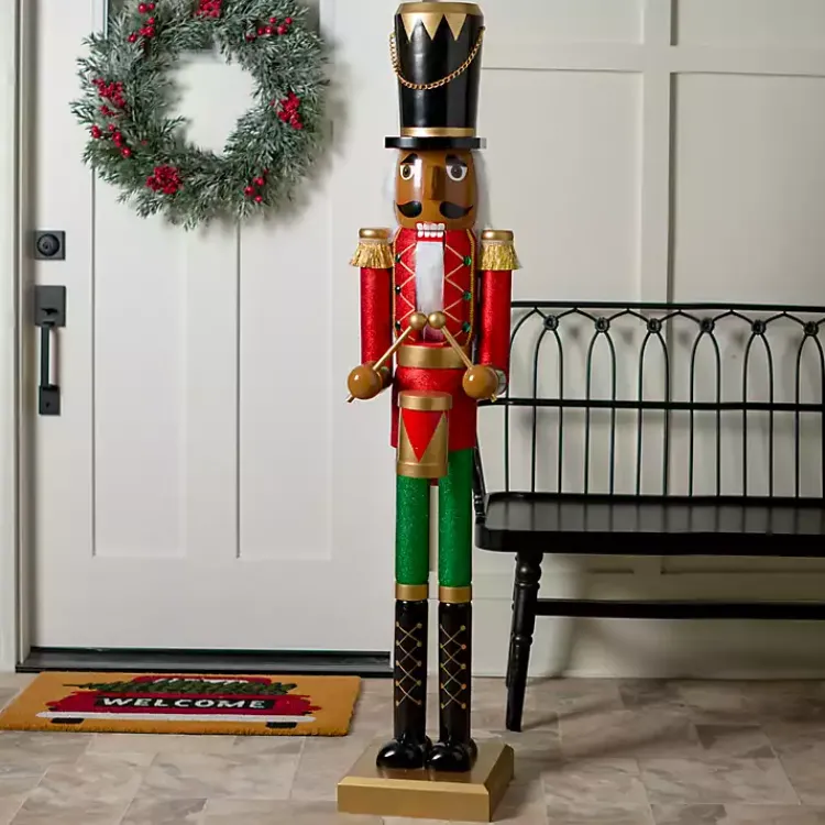 Outdoor Christmas Decorations>Kirklands Home Jolly Nutcracker Wooden Outdoor Statue