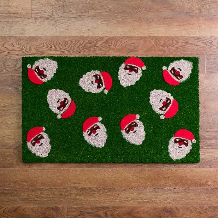 Kirklands Home Jolly Santa Christmas Doormat Discount
