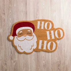Kirklands Home Jolly Santa Claus Ho Ho Ho Coir Doormat Discount