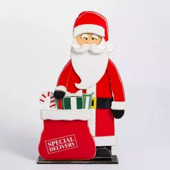 Outdoor Christmas Decorations>Kirklands Home Jolly Santa with Presents Porch Figurine