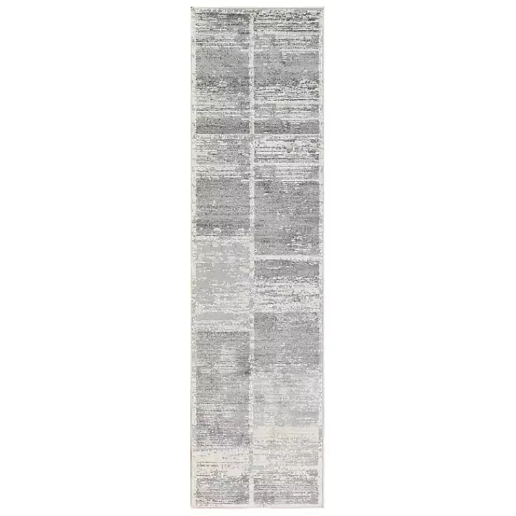 Kirklands Home Jordan Aly Modern Runner, 2x10 Gray Best