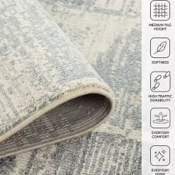 Kirklands Home Jordan Aly Modern Runner, 2x10 Gray Best