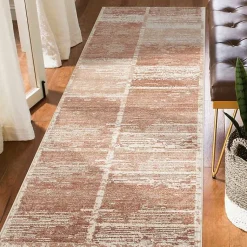 Kirklands Home Jordan Aly Sand Modern Runner, 2x10 Red Online
