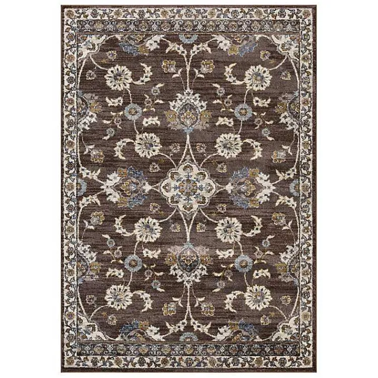Kirklands Home Jordan Bea Area Rug, 7x10 Brown Hot