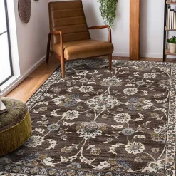 Kirklands Home Jordan Bea Area Rug, 7x10 Brown Hot