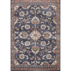 Kirklands Home Jordan Bea Navy Blue Area Rug, 6x9