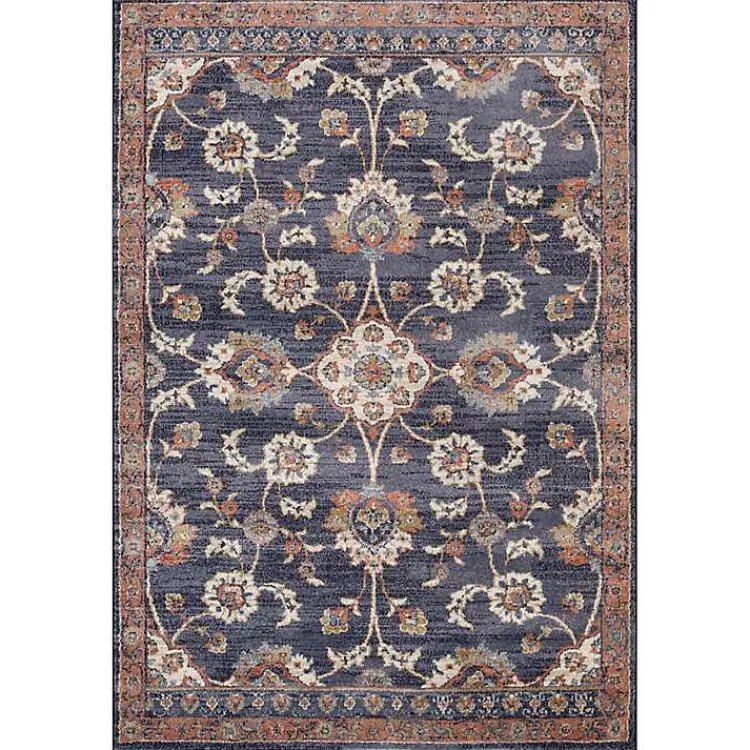 Kirklands Home Jordan Bea Navy Blue Area Rug, 6x9