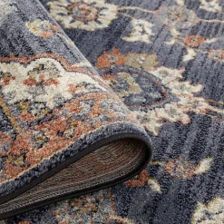 Kirklands Home Jordan Bea Navy Blue Area Rug, 6x9