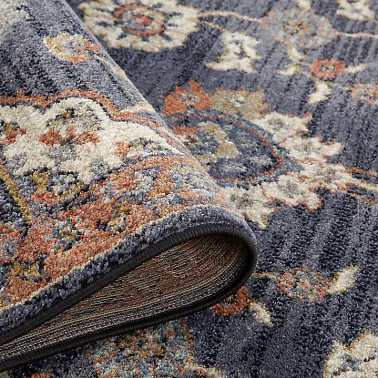 Kirklands Home Jordan Bea Navy Blue Area Rug, 6x9