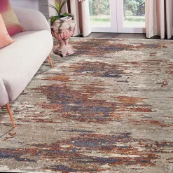Kirklands Home Jordan Delia Beige Area Rug, 7x10 Multi Best