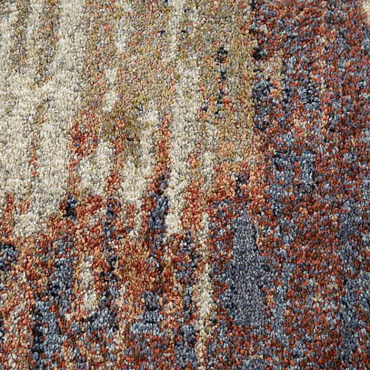 Kirklands Home Jordan Delia Rust Area Rug, 6x9 Multi New