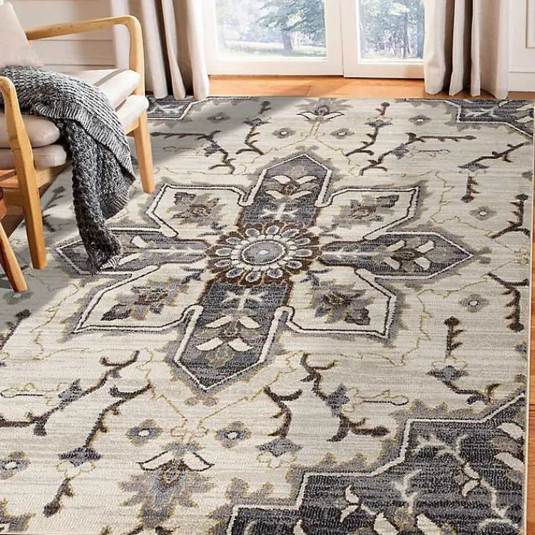 Kirklands Home Jordan Eva Medallion Area Rug, 5x7 New