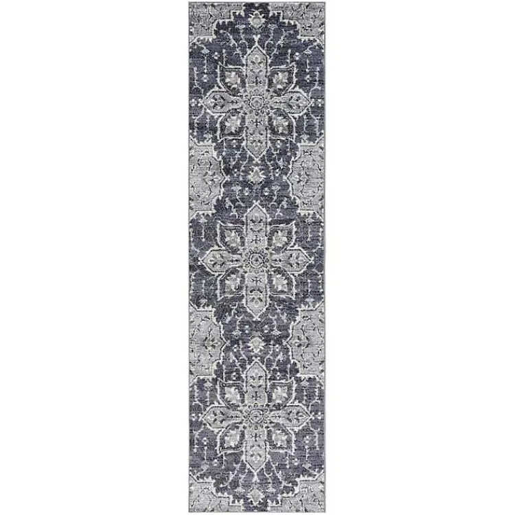 Kirklands Home Jordan Eva Medallion Runner, 2x10 Purple Hot