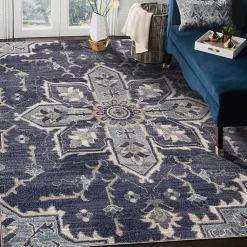 Kirklands Home Jordan Eva Medallion Area Rug, 6x9 Purple Hot