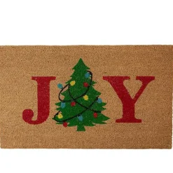 Outdoor Christmas Decorations>Kirklands Home Joy Christmas Tree Coir Doormat