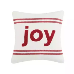Pillows>Kirklands Home Joy Double Stripe Christmas Throw Pillow