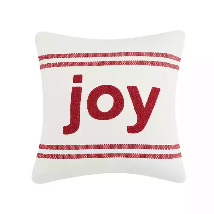 Pillows>Kirklands Home Joy Double Stripe Christmas Throw Pillow