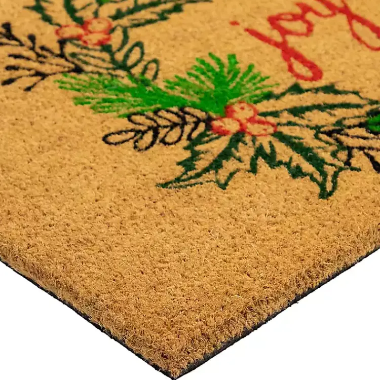 Outdoor Christmas Decorations>Kirklands Home Joy Wreath Decorative Christmas Doormat