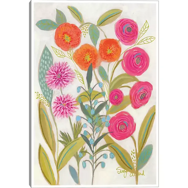 Kirklands Home Joyful Garden VII Framed Canvas Art Print Multi Online