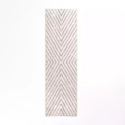 Kirklands Home Julia Black and White Washable Runner, 2x7 Hot