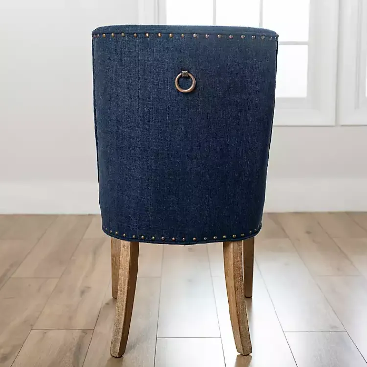 Kirklands Home Julia Navy Upholstered Dining Chair Blue