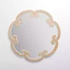 Kirklands Home Juliette Curled Frame Wood Wall Mirror New