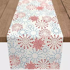 Kirklands Home July 4th Fireworks Decorative Table Runner Best