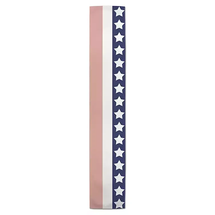 Kirklands Home July 4th Simple Stripe Decorative Table Runner Discount