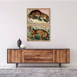 Kirklands Home Jungle Cats Framed Art Prints, Set of 2 Hot