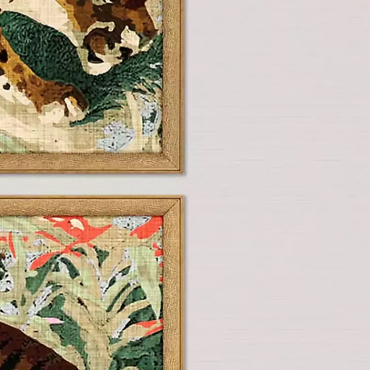 Kirklands Home Jungle Cats Framed Art Prints, Set of 2 Hot