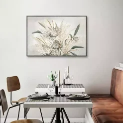 Kirklands Home Juno Framed Canvas Art Print Tan New