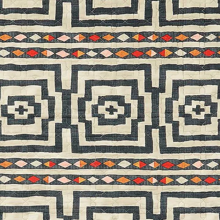 Kirklands Home Justina Blakeney Black Hypnotic King Quilt Set Clearance