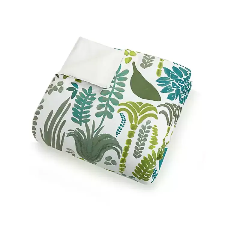 Kirklands Home Justina Blakeney Green Jardin King Duvet Set Clearance